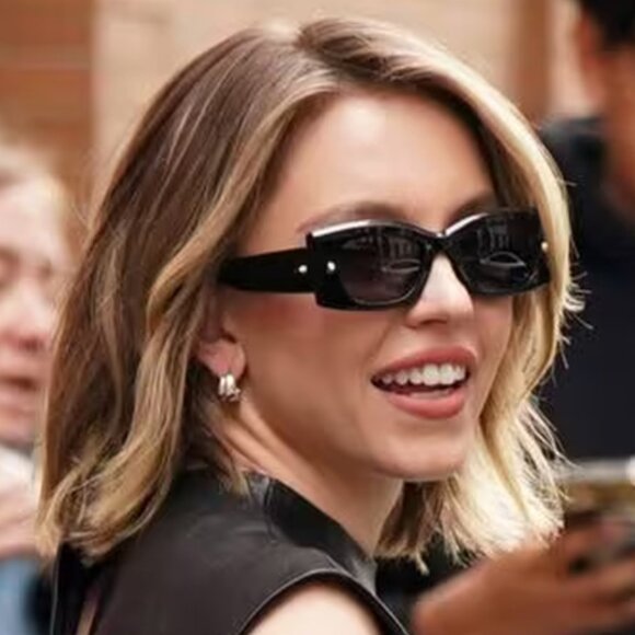 NEW ALEXANDER MCQUEEN AM0426S 002 WOMEN HAVANA SUNGLASSES ALEXANDER MCQUEEN - Picture 3 of 11